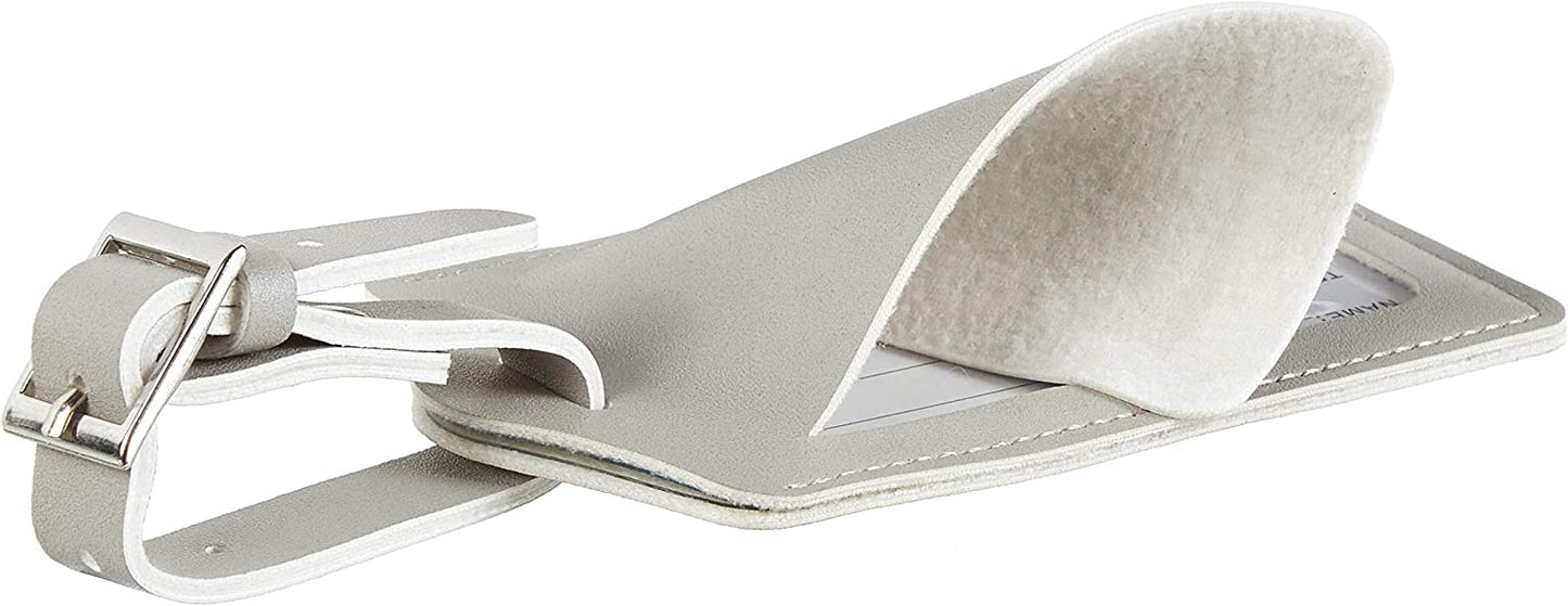 Masculine Leather tag in Gray