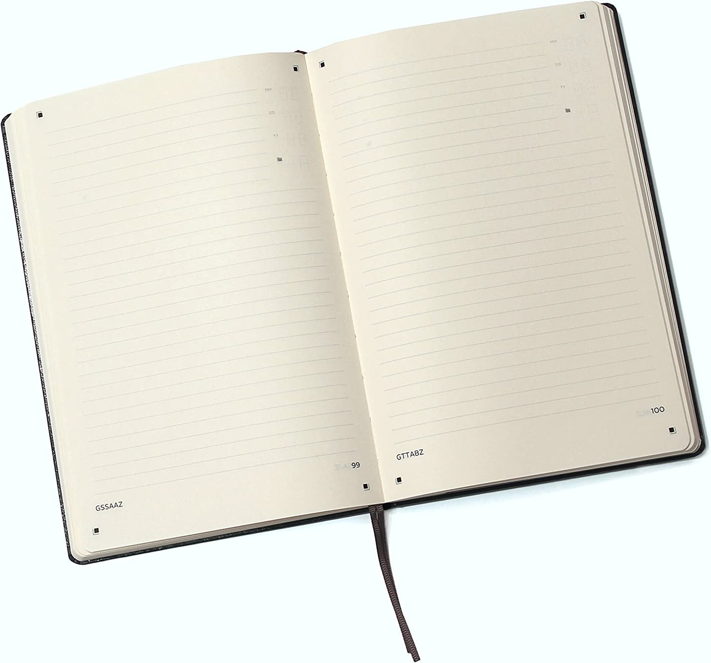 Custom Line Flower Girl Notebook in Black